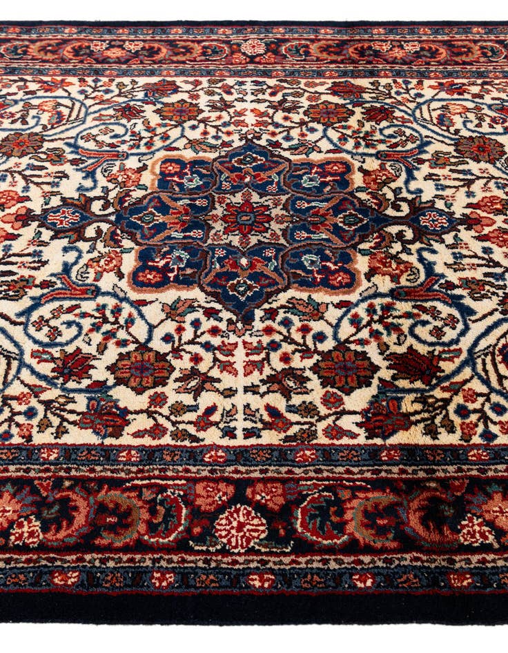 Detail image of 4' 2 x 6' 2  Hand Knotted Isfahan Persian Wool Rug