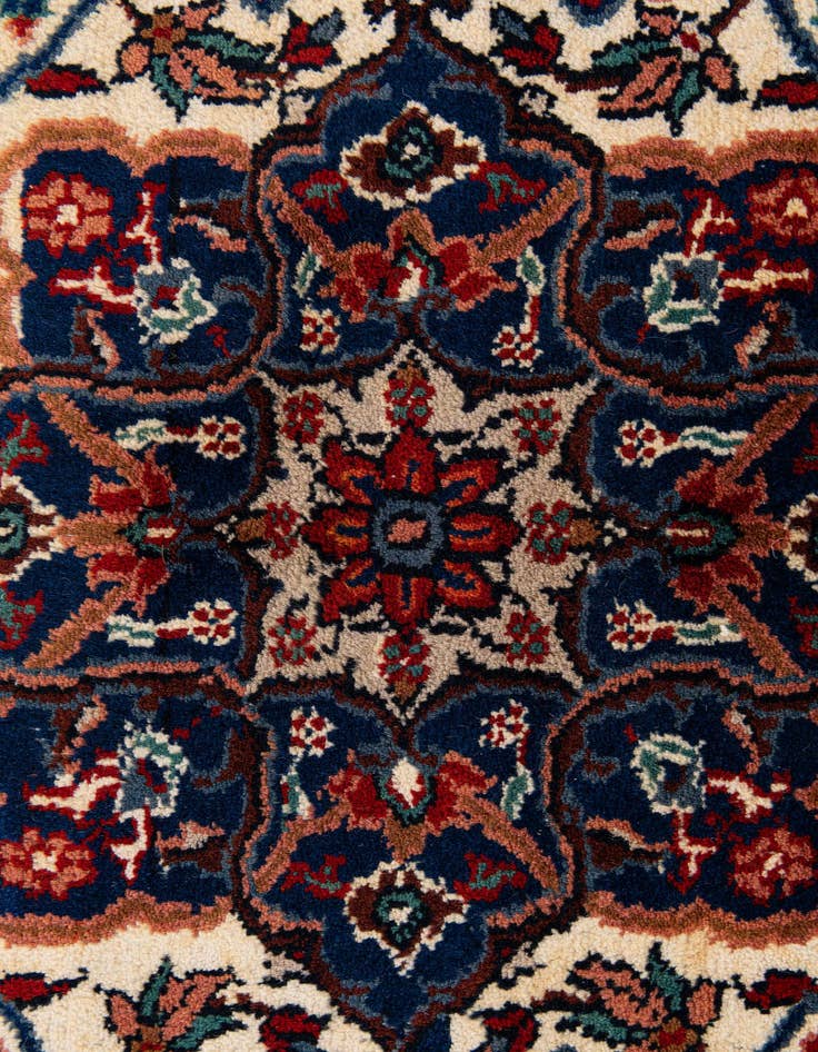 Detail image of 4' 2 x 6' 2  Hand Knotted Isfahan Persian Wool Rug