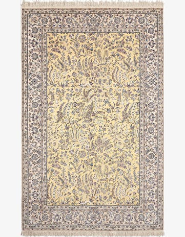 4' 11 x 7' 11 Hand Knotted Isfahan Rug