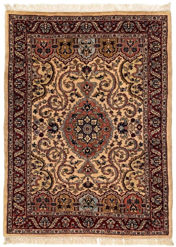 4' x 5' 10 Hand Knotted Jaipur Wool Rug