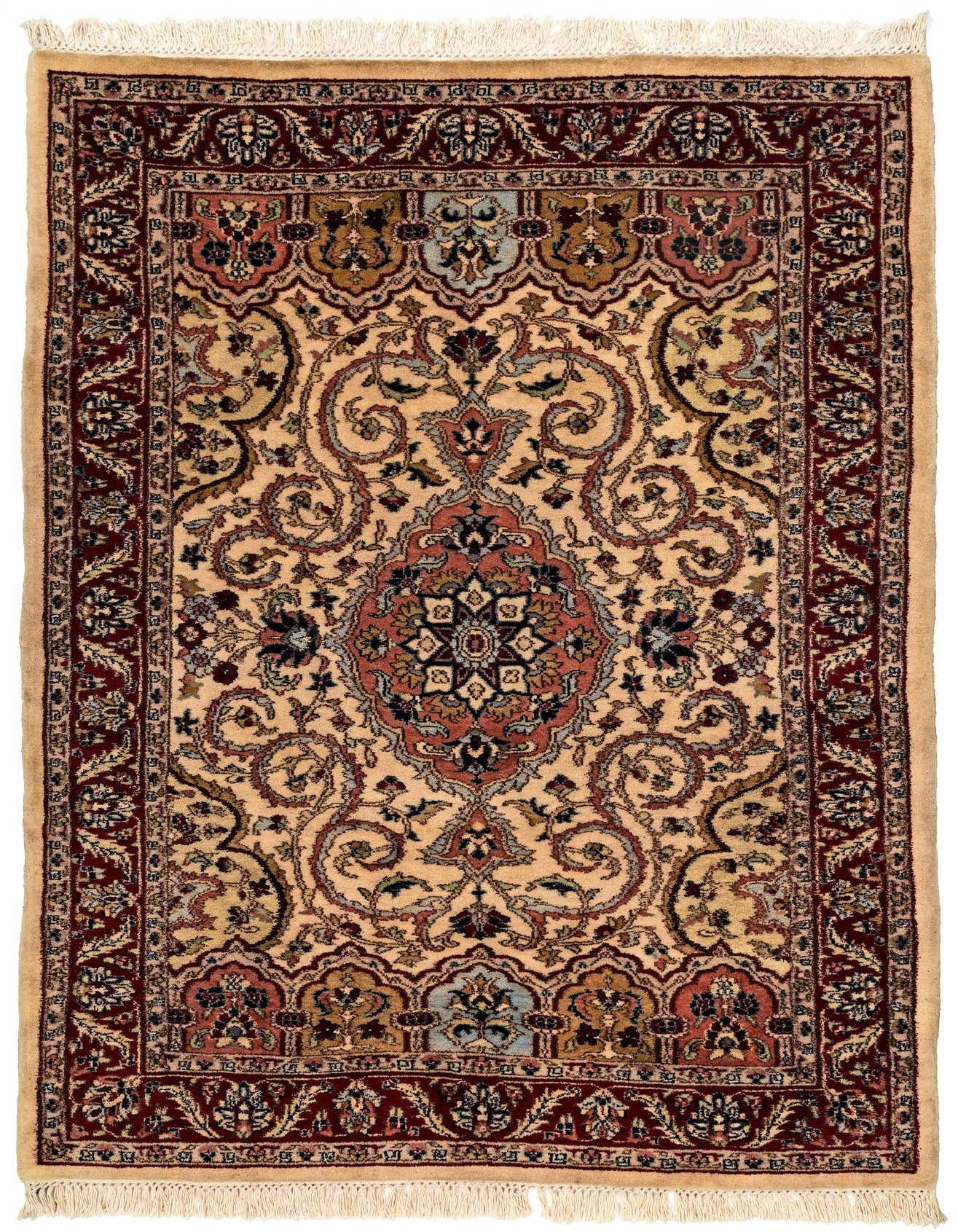 4' x 5' 10 Hand Knotted Jaipur Wool Rug