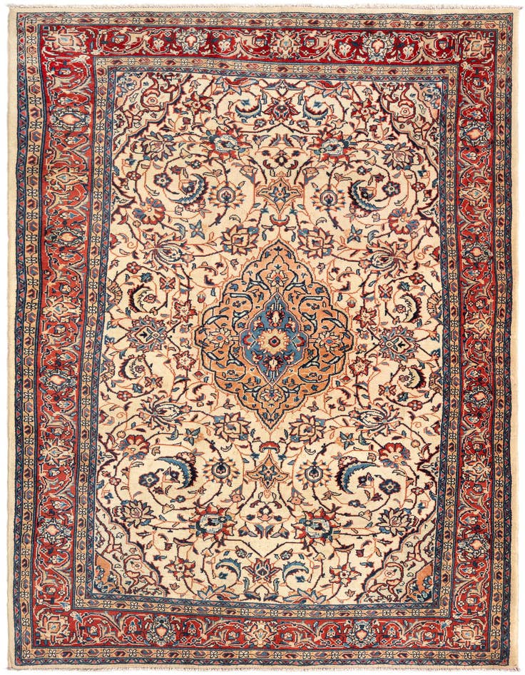 Detail image of 4' 3 x 6' 11 Kashan Rug