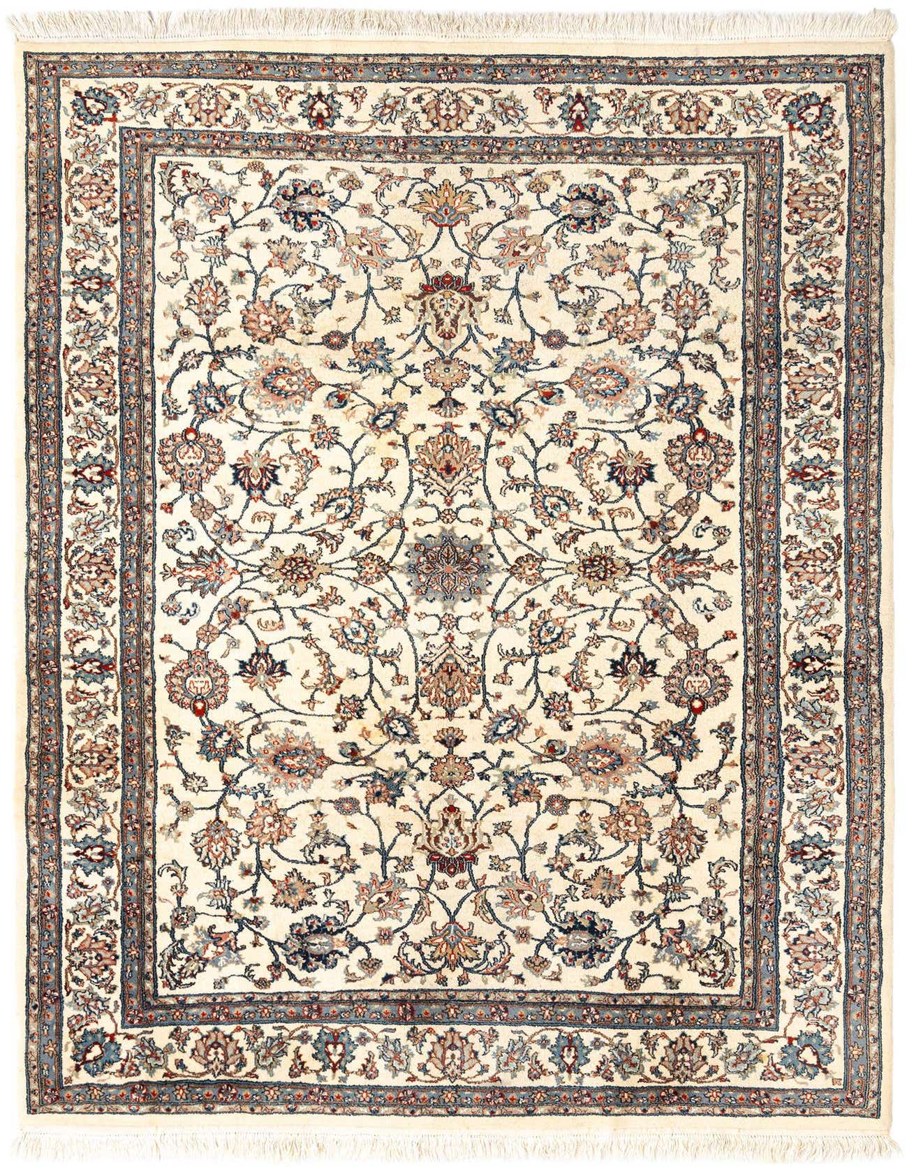 6' x 8' 9 Kashan Wool Rug