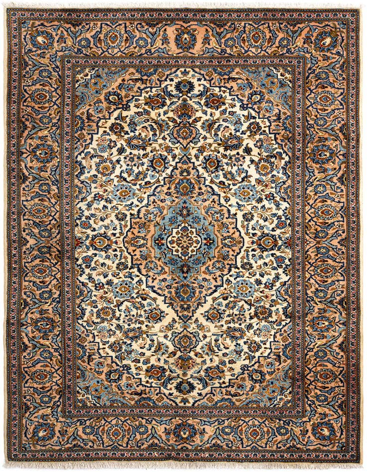 Detail image of 6' 7 x 10' Kashan Wool Rug