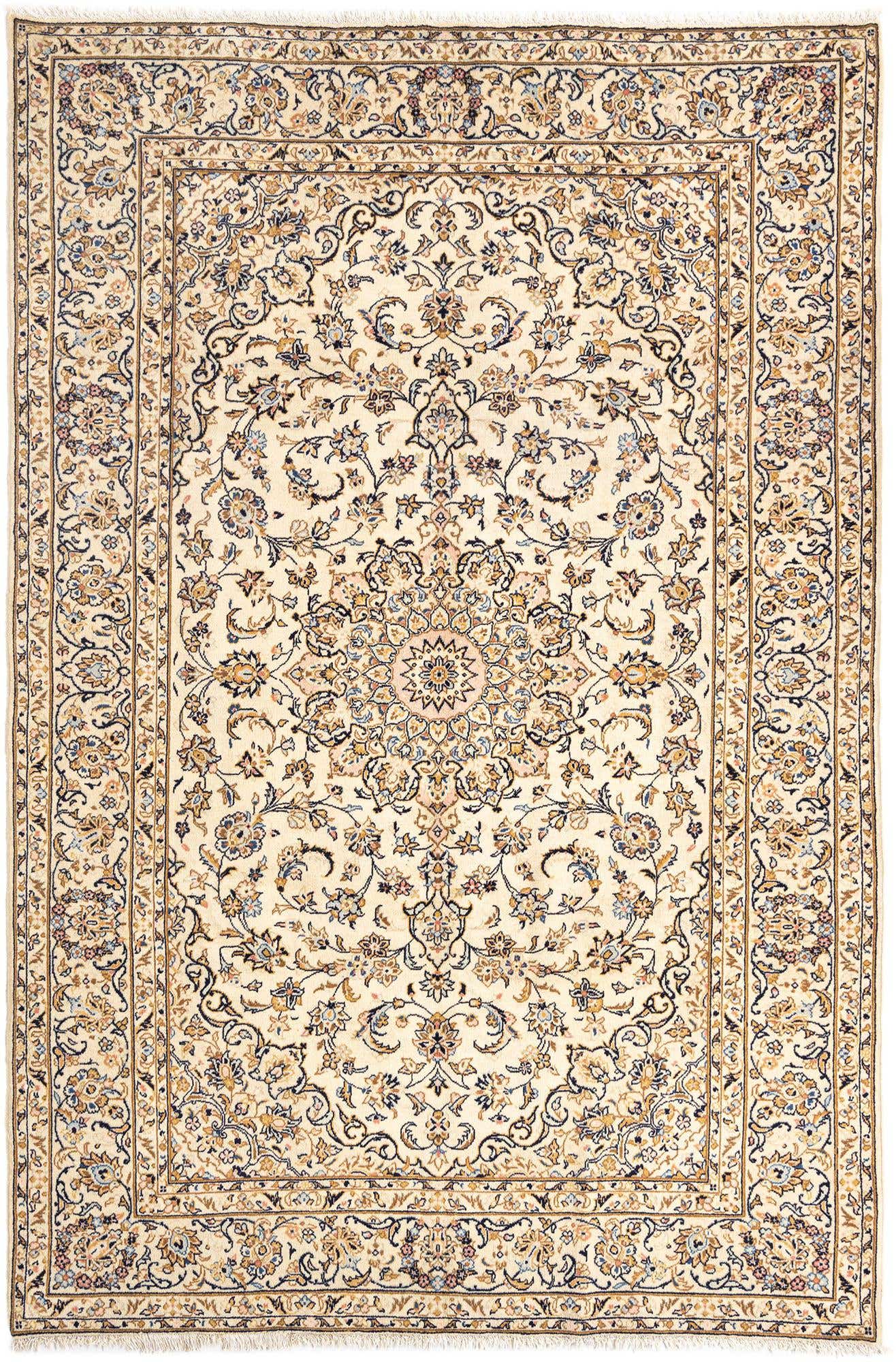 6' 5 x 9' 9 Kashan Wool Rug