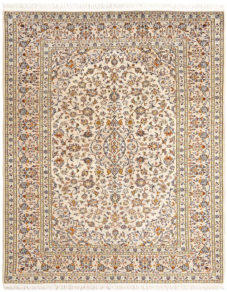 Detail image of 6' 7 x 10' 2 Kashan Wool Rug