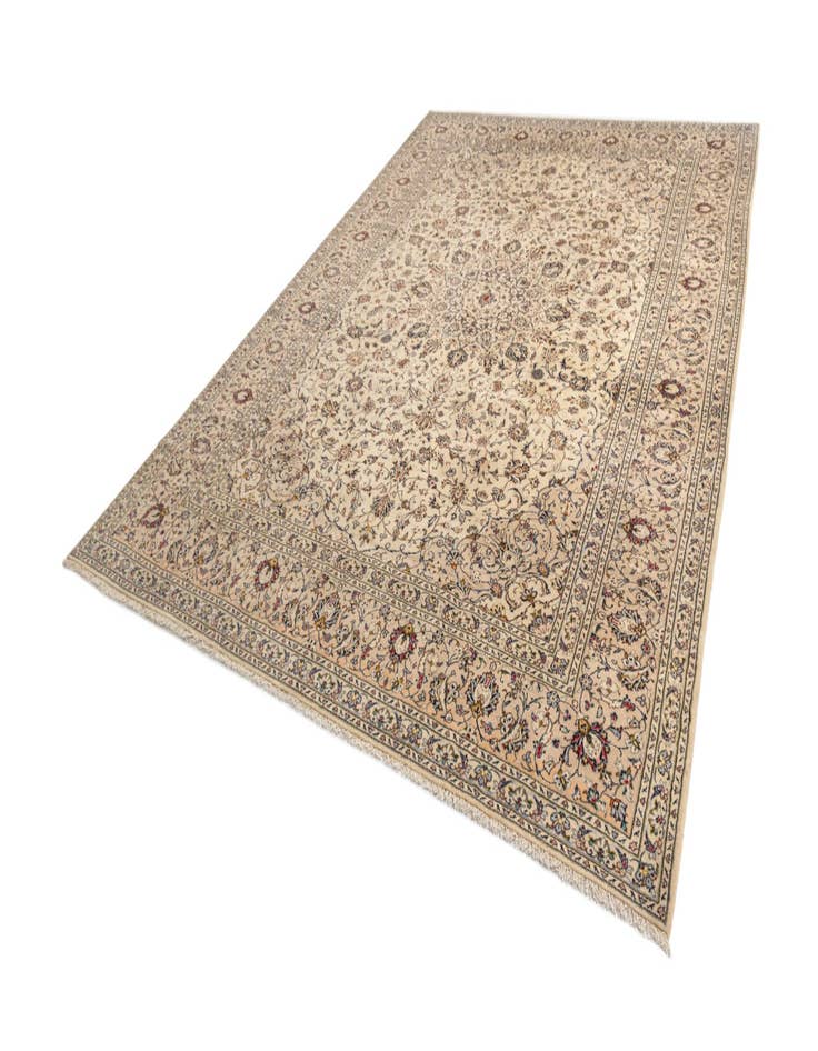 Detail image of 9' 9 x 13' Kashan Wool Rug