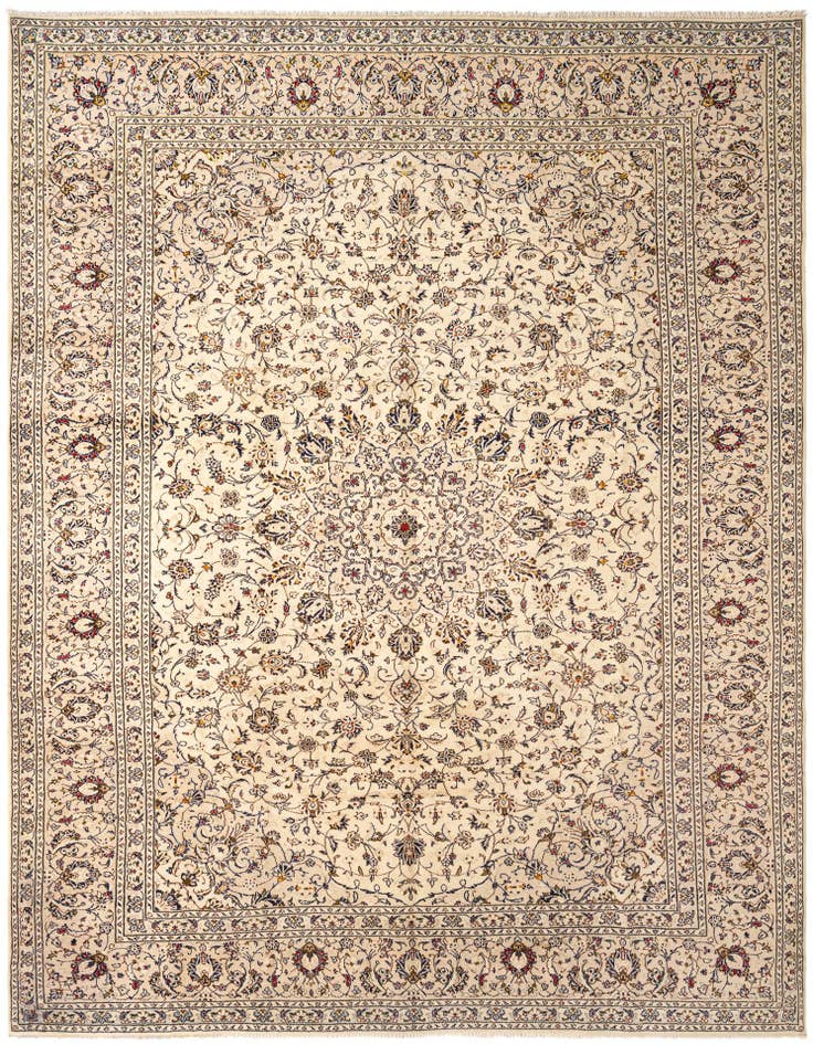 Detail image of 9' 9 x 13' Kashan Wool Rug