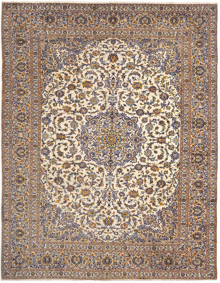 Detail image of 9' 5 x 13' 5 Kashan Wool Rug