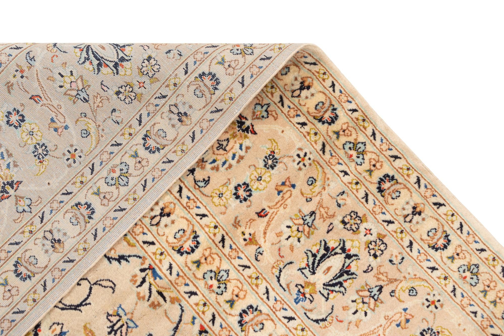 9' 8 x 12' 8 Kashan Wool Rug