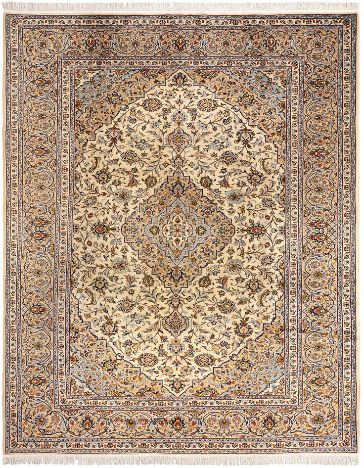 Detail image of 8' 3 x 11' 3 Kashan Wool Rug