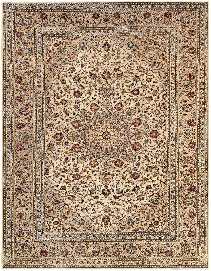 Detail image of 8' x 11' 3 Kashan Wool Rug