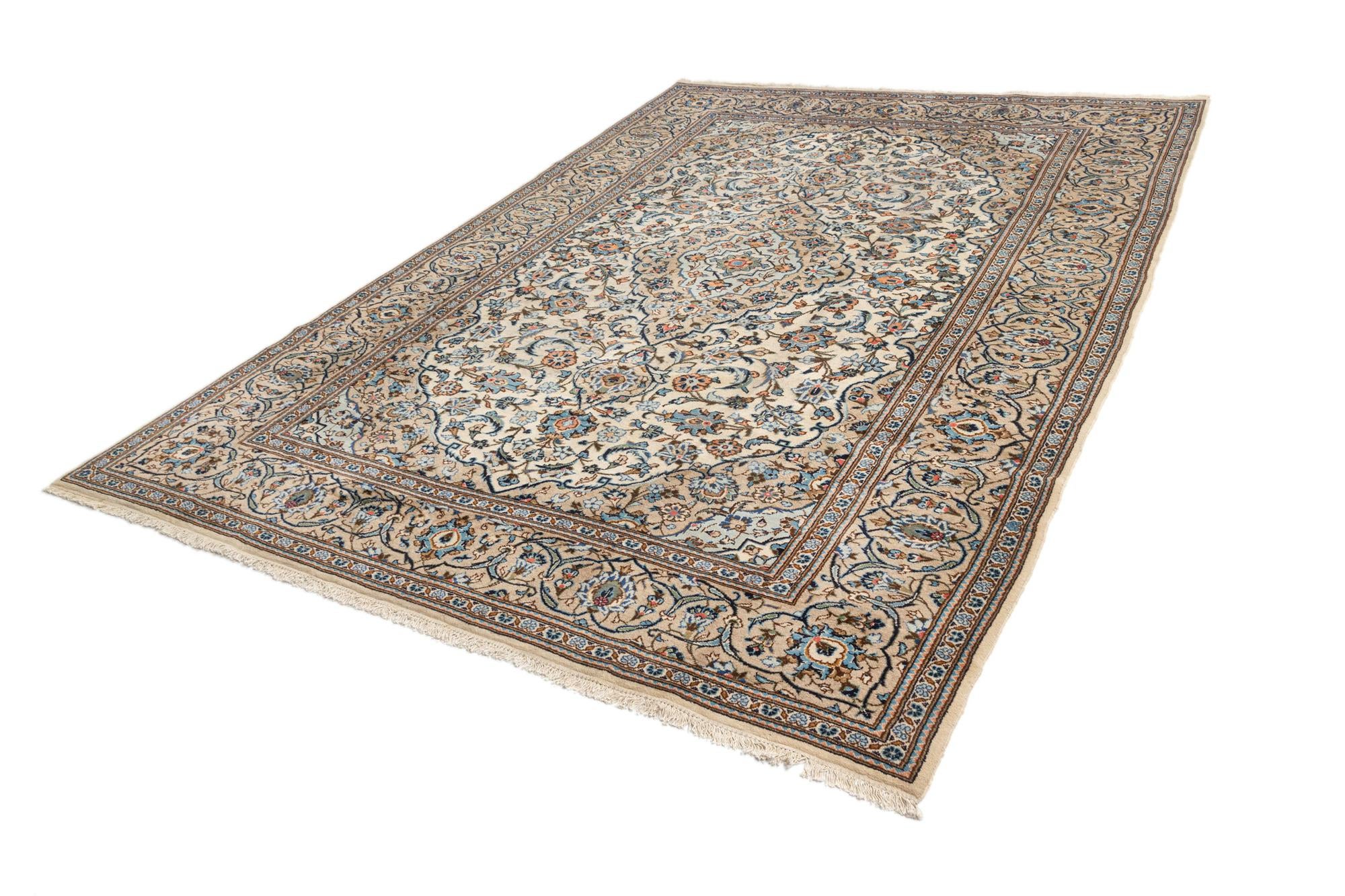 8' x 11' 6 Kashan Wool Rug