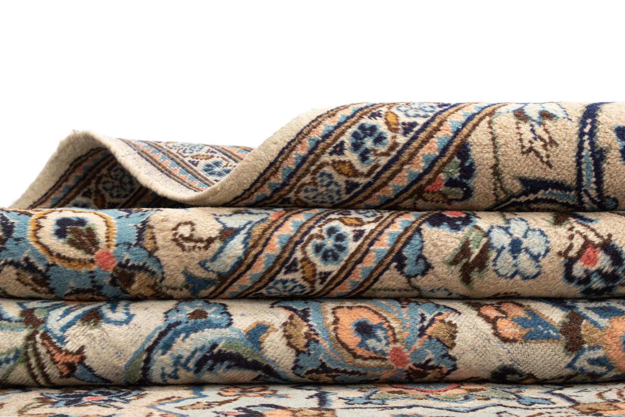 8' x 11' 6 Kashan Wool Rug