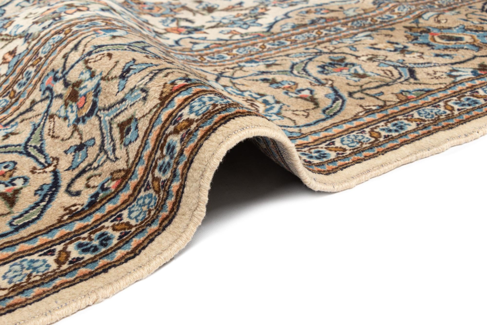 8' x 11' 6 Kashan Wool Rug