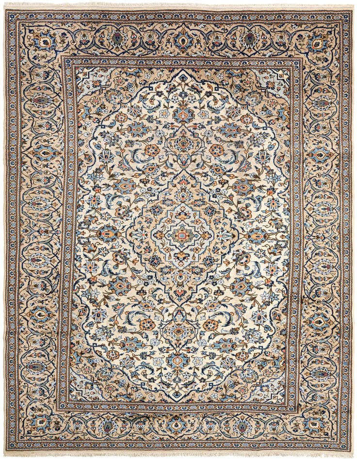 Detail image of 8' x 11' 6 Kashan Wool Rug
