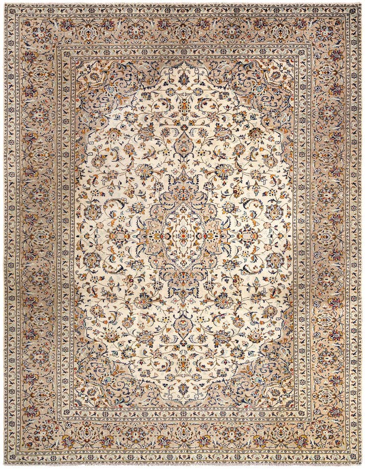 Detail image of 8' x 11' 8 Kashan Wool Rug