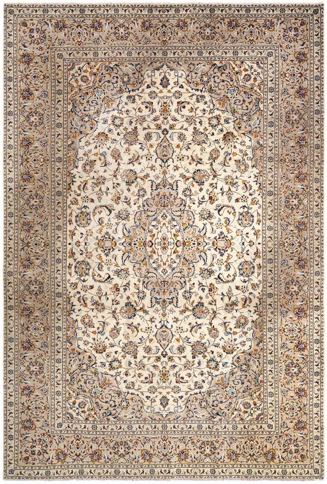 Detail image of 8' x 11' 8 Kashan Wool Rug