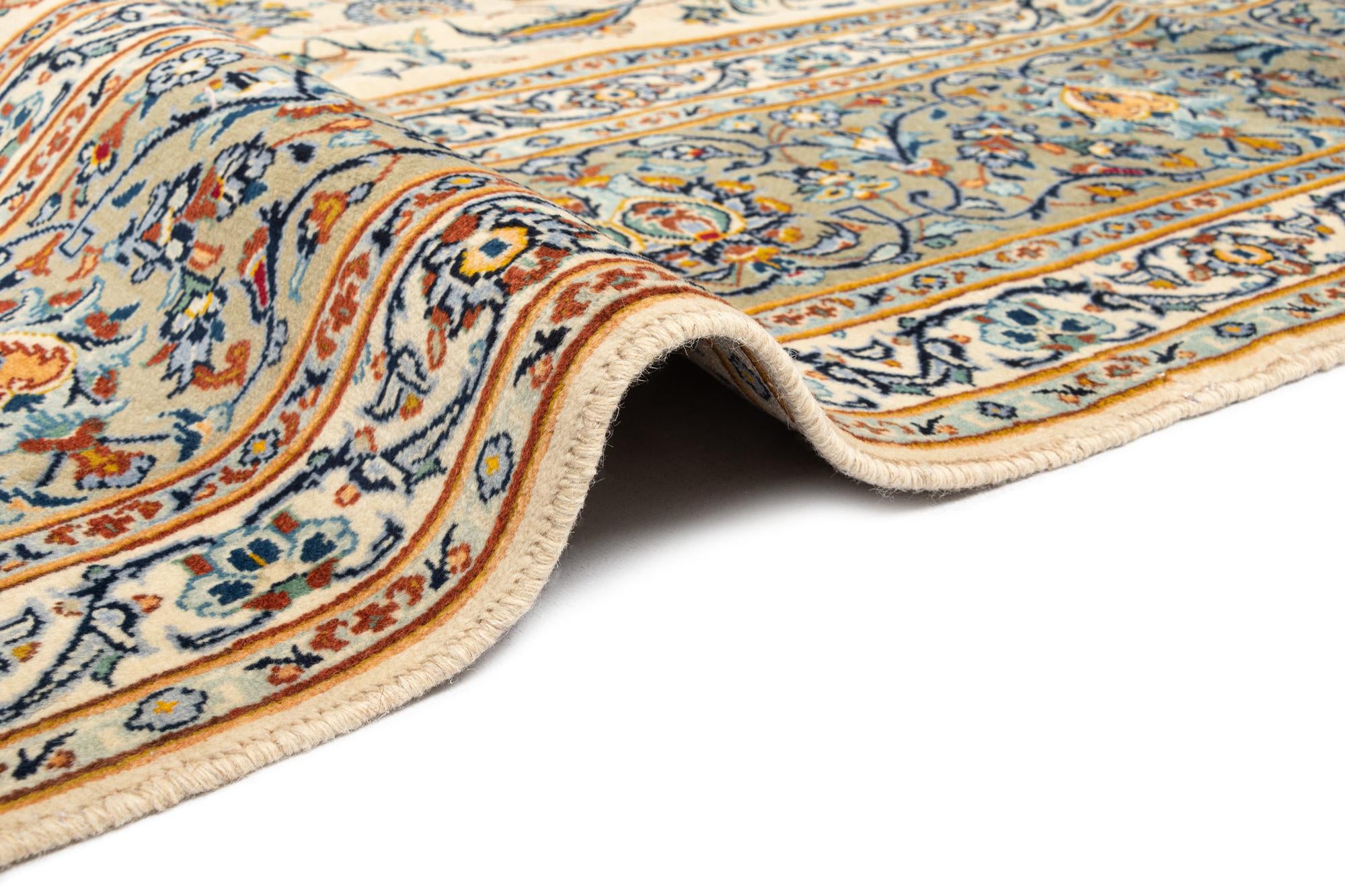 9' 5 x 12' 10 Kashan Wool Rug