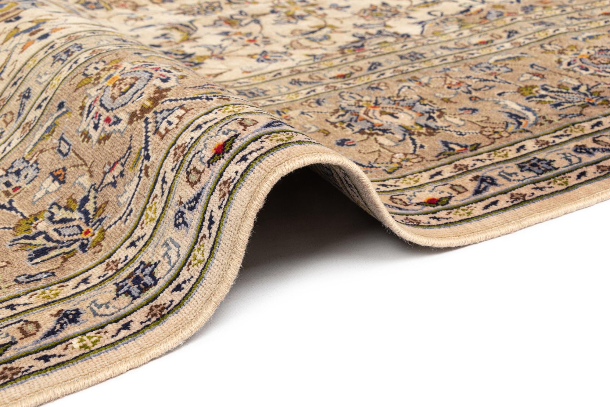 8' x 11' 2 Kashan Wool Rug