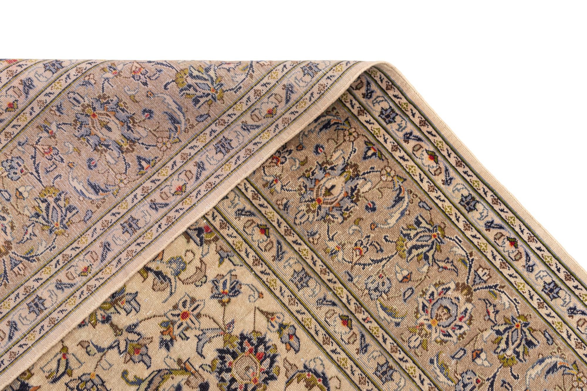 8' x 11' 2 Kashan Wool Rug