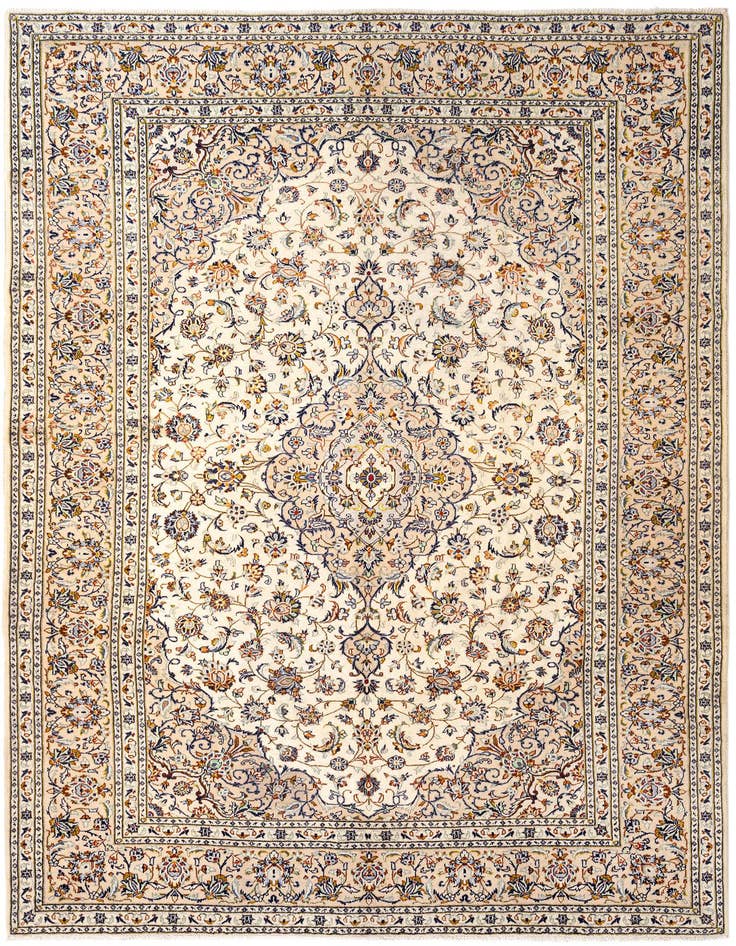 Detail image of 7' 11 x 11' 1 Kashan Wool Rug