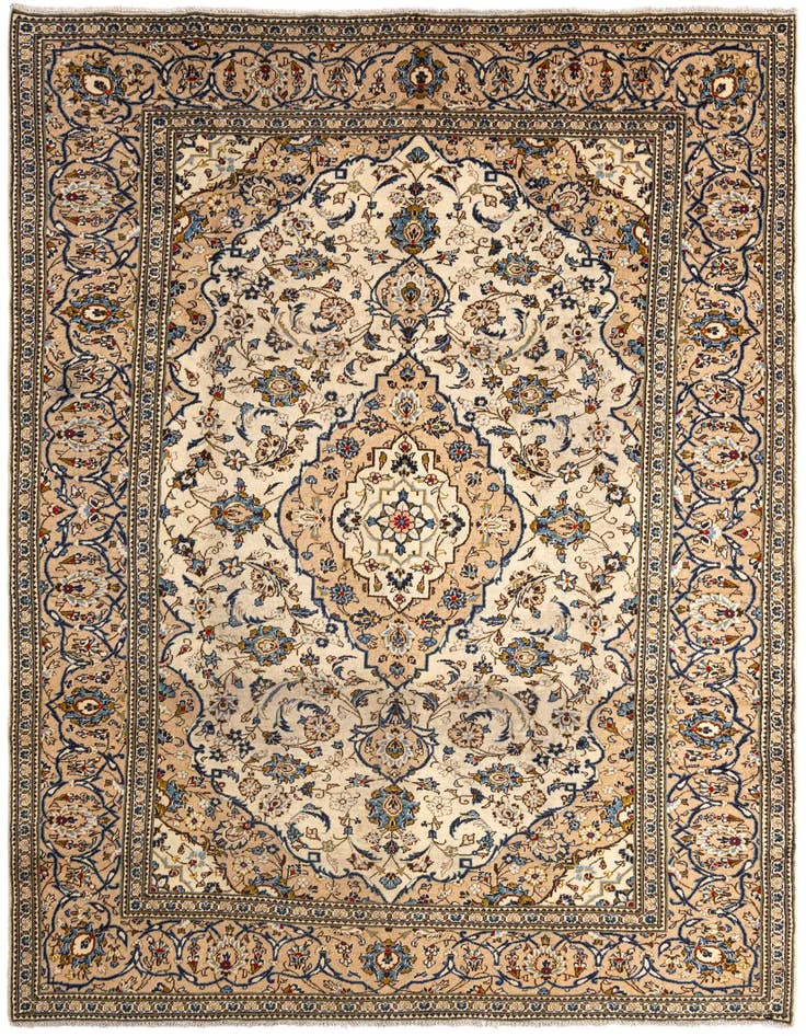 Detail image of 8' x 11' 9 Kashan Wool Rug
