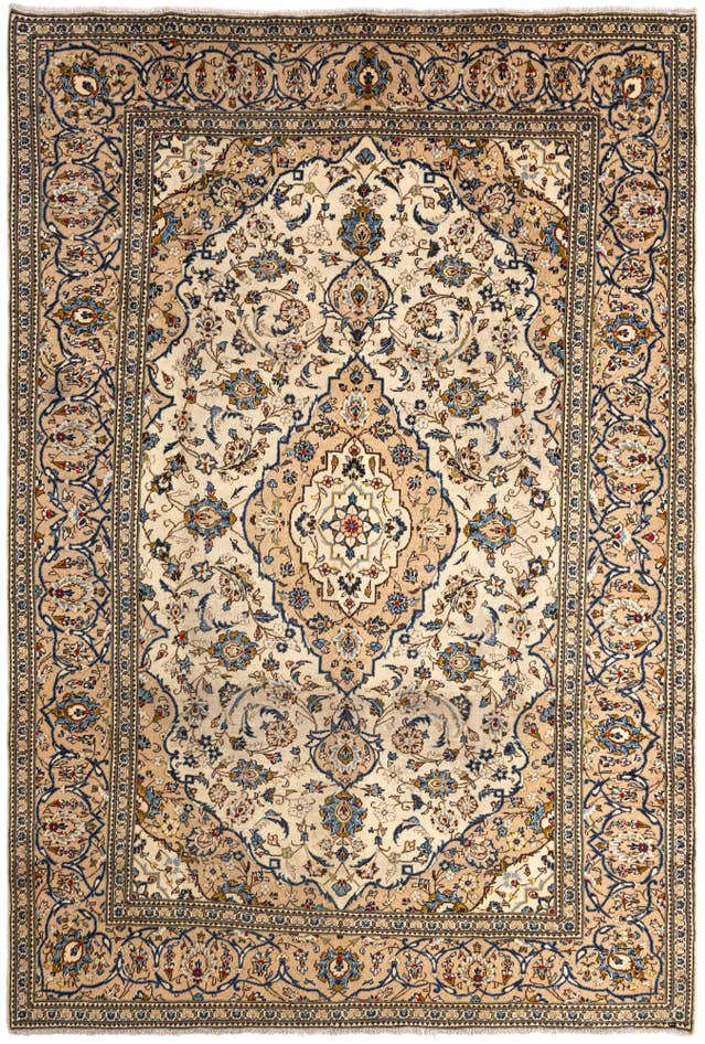 Detailansicht von 245cm x 360cm Kashan Wolle Teppich