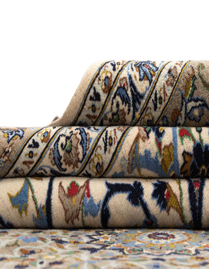 Detail image of 10' 1 x 12' 6 Kashan Wool Rug