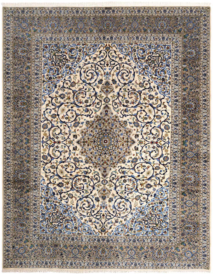 Detail image of 10' 1 x 12' 6 Kashan Wool Rug