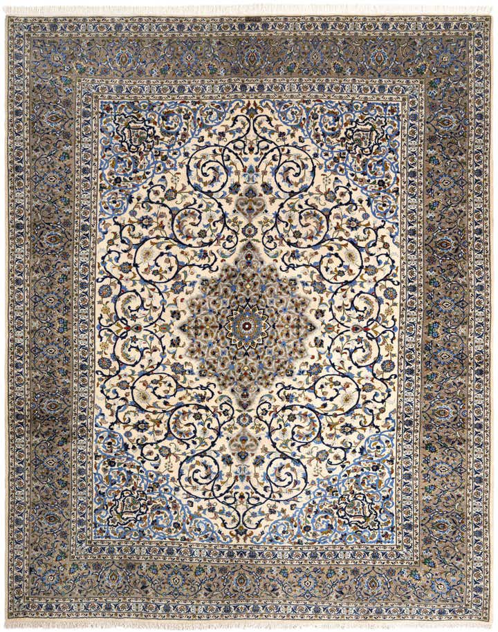 10' 1 x 12' 6 Kashan Wool Rug