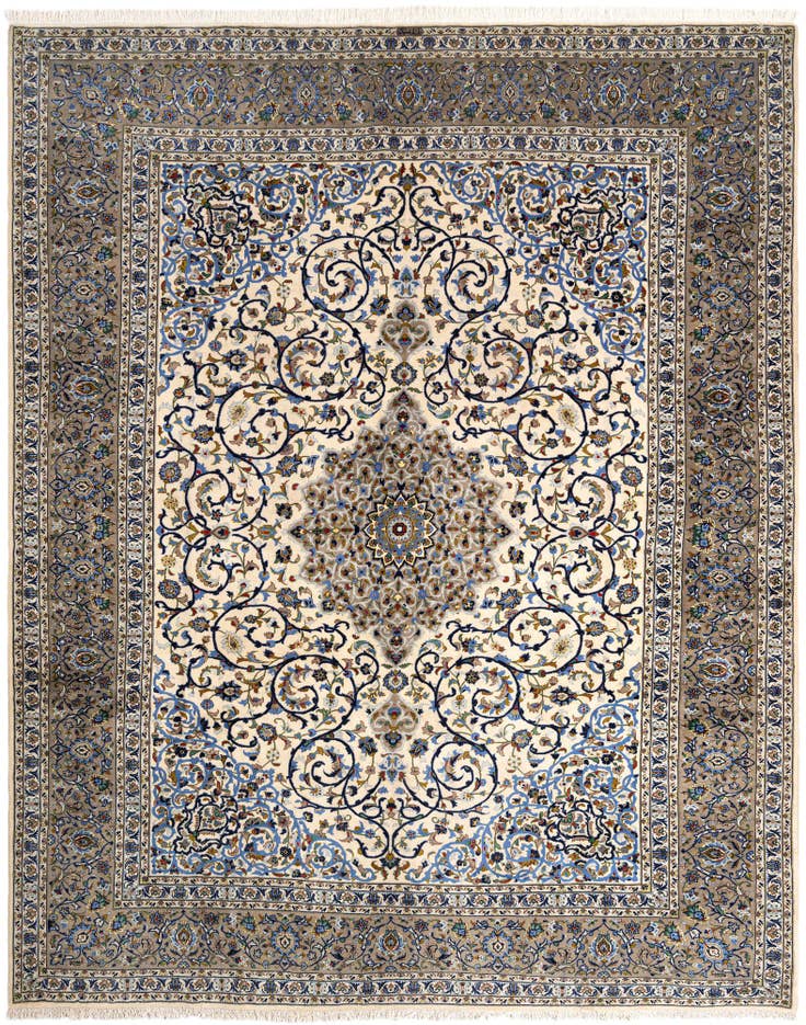 Detail image of 10' 1 x 12' 6 Kashan Wool Rug