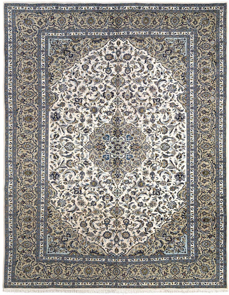 Detail image of 9' 8 x 13' 5 Kashan Wool Rug