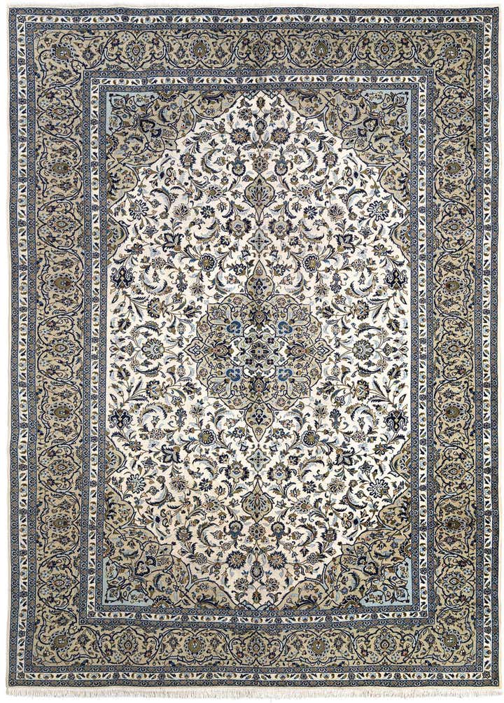 9' 8 x 13' 5 Kashan Wool Rug