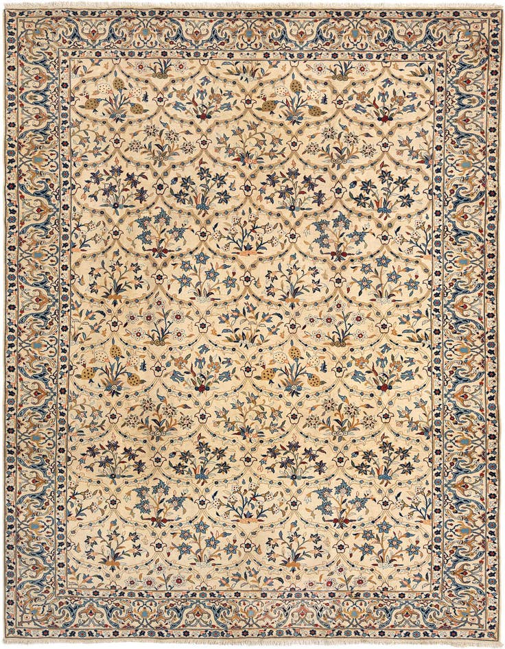 Detail image of 7' 3 x 10' 1 Kashan Wool Rug