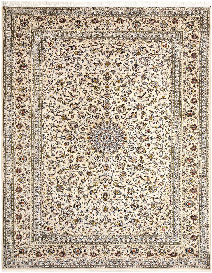 Detail image of 9' 5 x 13' Kashan Wool Rug