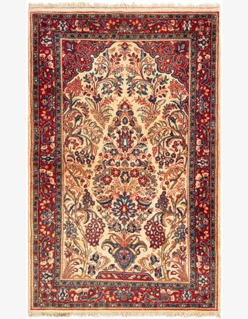 3' 5 x 5' 5 Kashan Wool Rug