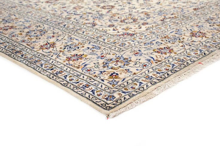 Detail image of 9' 9 x 12' 11 Hand Knotted Kashan Persian Wool Rug