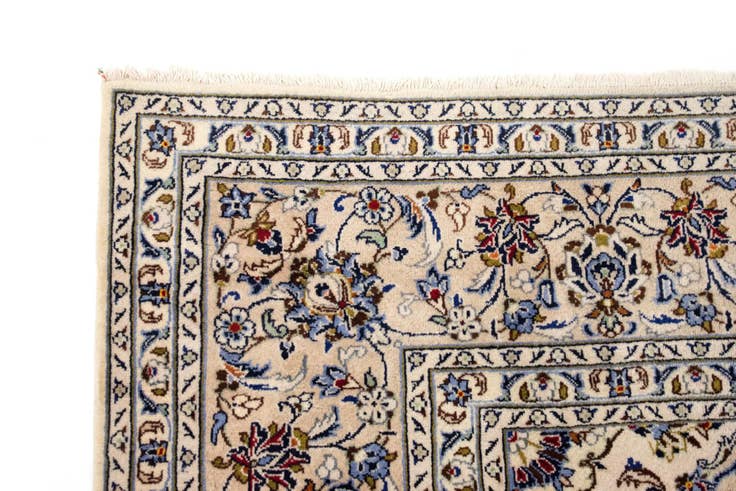 Detail image of 9' 9 x 12' 11 Hand Knotted Kashan Persian Wool Rug