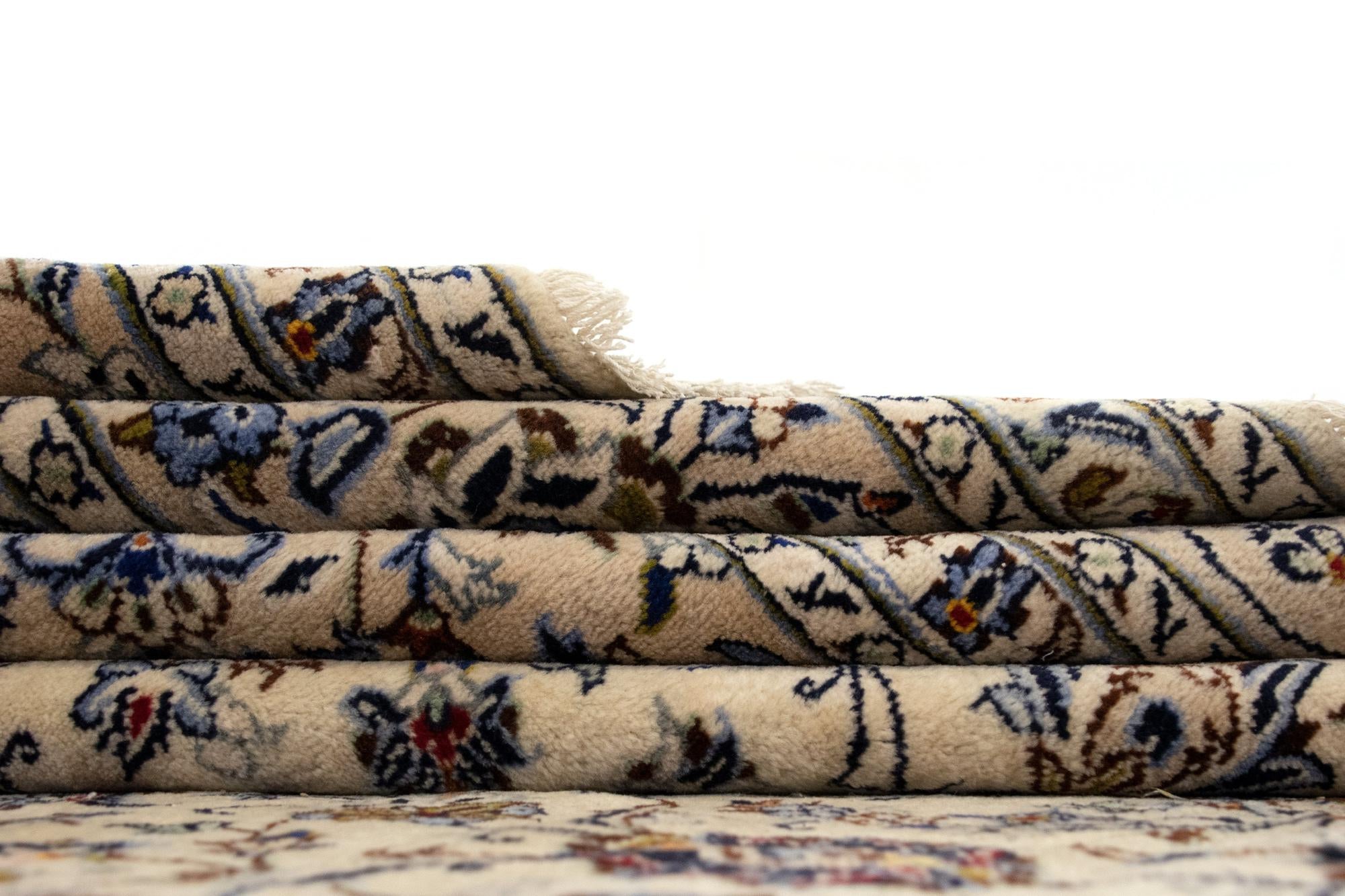9' 9 x 12' 11 Hand Knotted Kashan Persian Wool Rug
