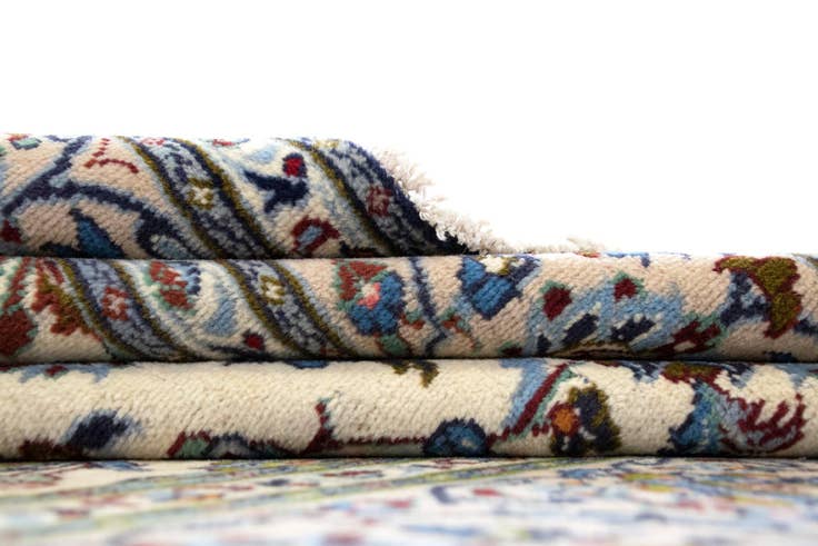 Detail image of 6' 6 x 10' Hand Knotted Kashan Persian Wool Rug