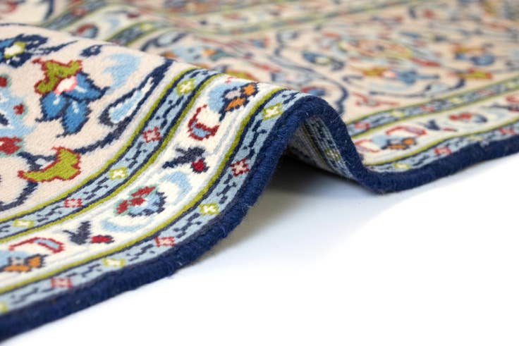 Detail image of 6' 6 x 10' Hand Knotted Kashan Persian Wool Rug