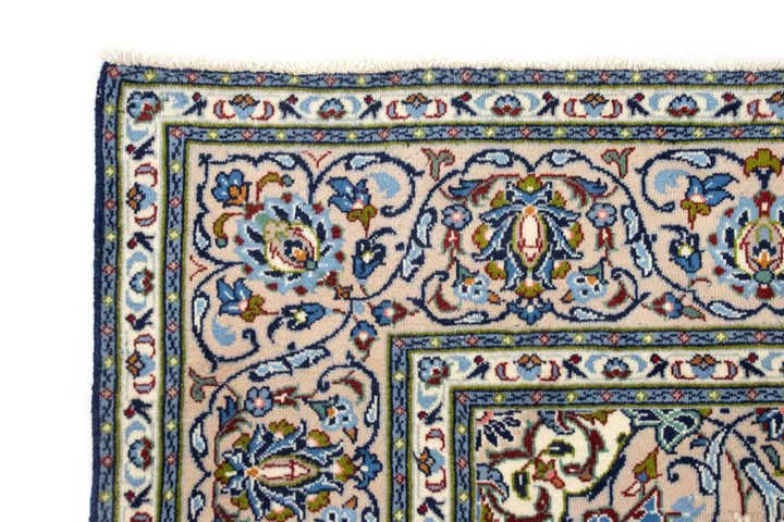 6' 6 x 10' Hand Knotted Kashan Persian Wool Rug