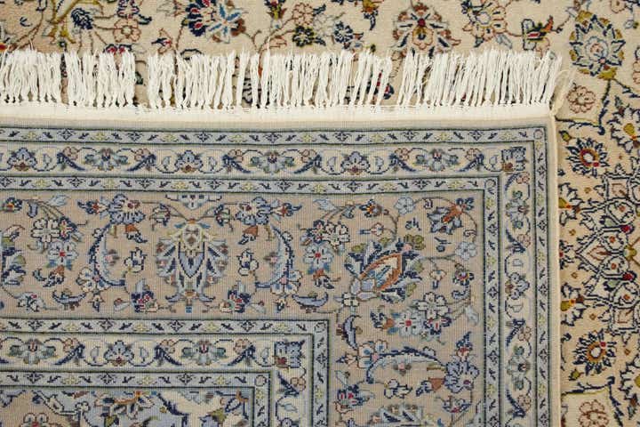 8' x 11' 2 Hand Knotted Kashan Persian Wool Rug