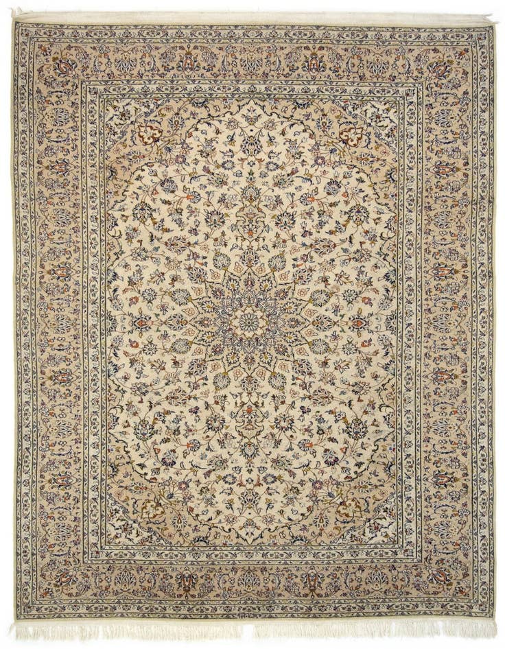 Detail image of 8' x 11' 2 Hand Knotted Kashan Persian Wool Rug