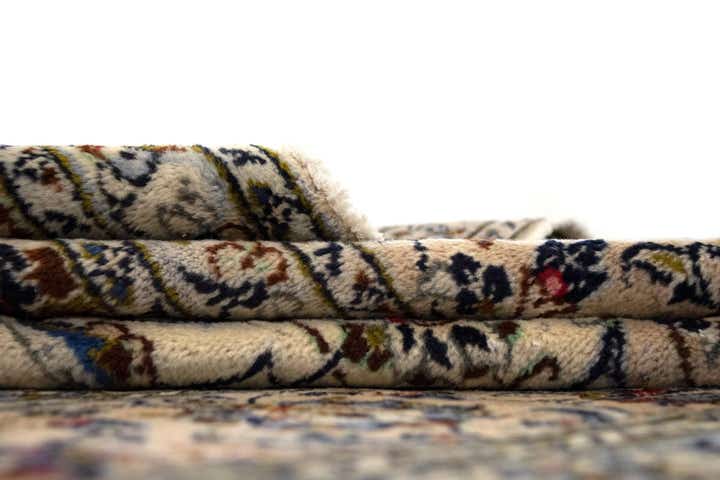 8' x 11' 2 Hand Knotted Kashan Persian Wool Rug