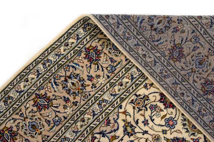 8' x 11' 2 Hand Knotted Kashan Persian Wool Rug