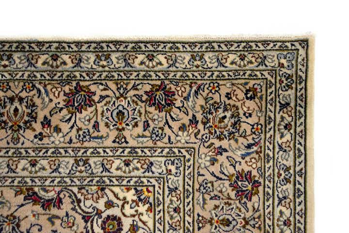 8' x 11' 2 Hand Knotted Kashan Persian Wool Rug