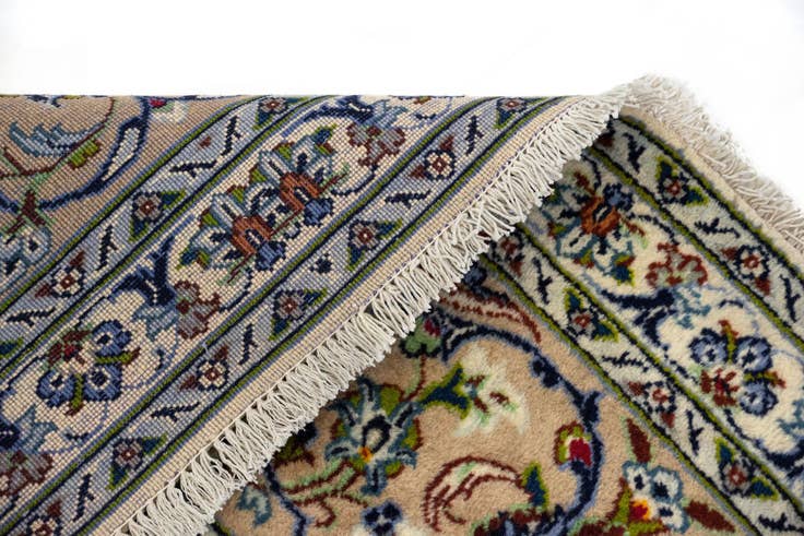 Detail image of 9' 11 x 13' 4 Hand Knotted Kashan Persian Wool Rug