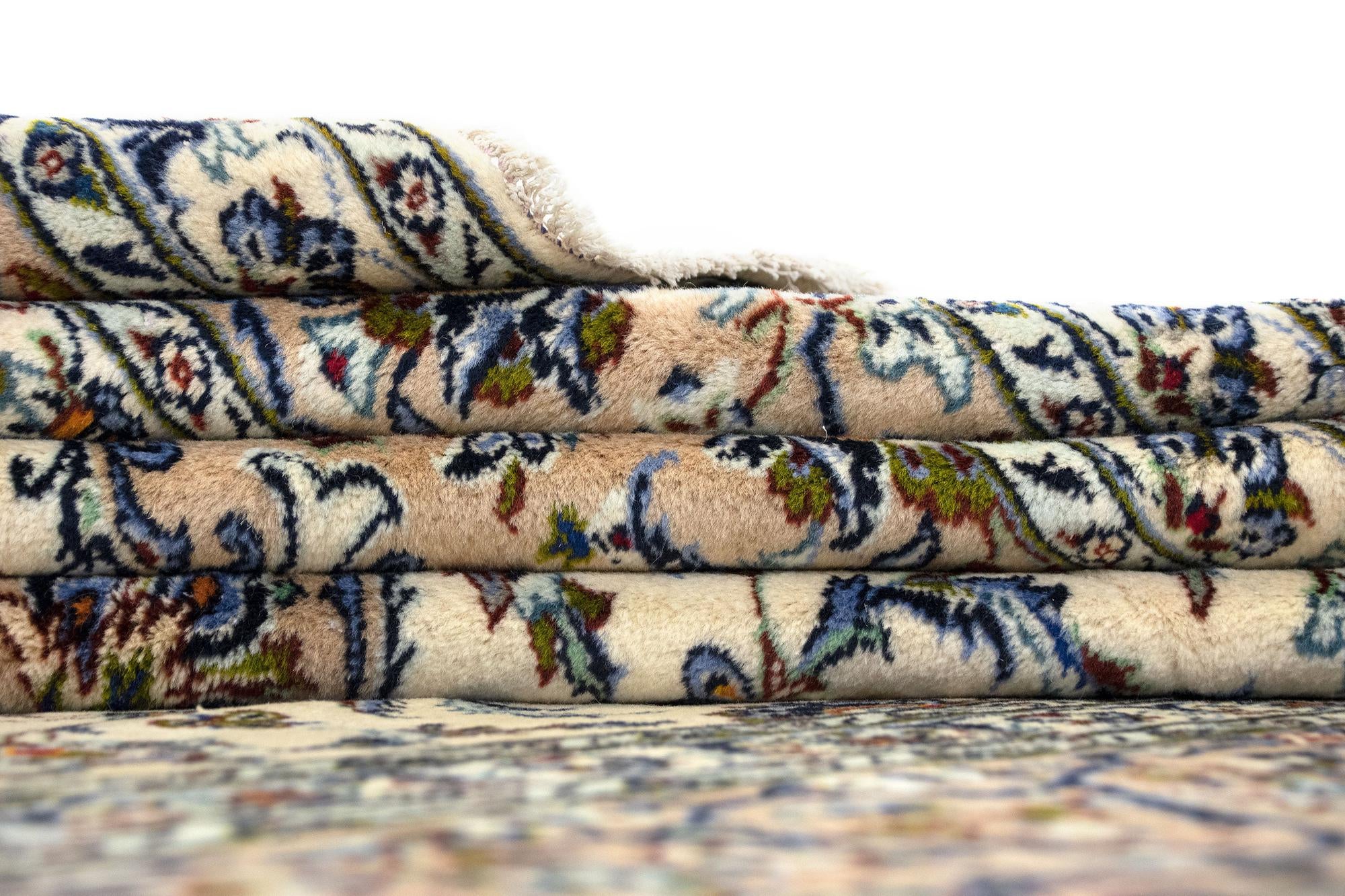 9' 11 x 13' 4 Hand Knotted Kashan Persian Wool Rug